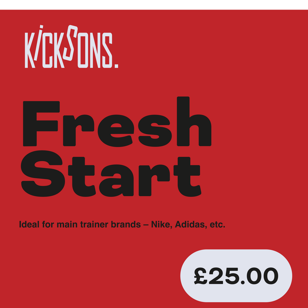 Shoe cleaning service 'Fresh Start' for Nike, Adidas etc; deep cleans, deodorise