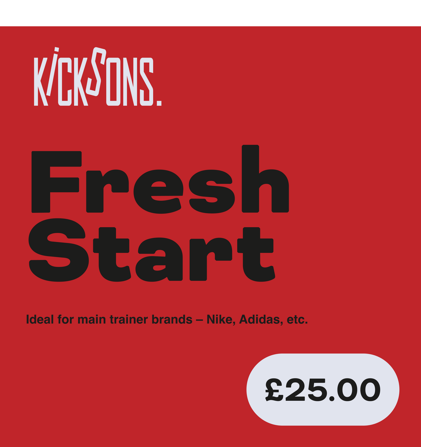 Shoe cleaning service 'Fresh Start' for Nike, Adidas etc; deep cleans, deodorise