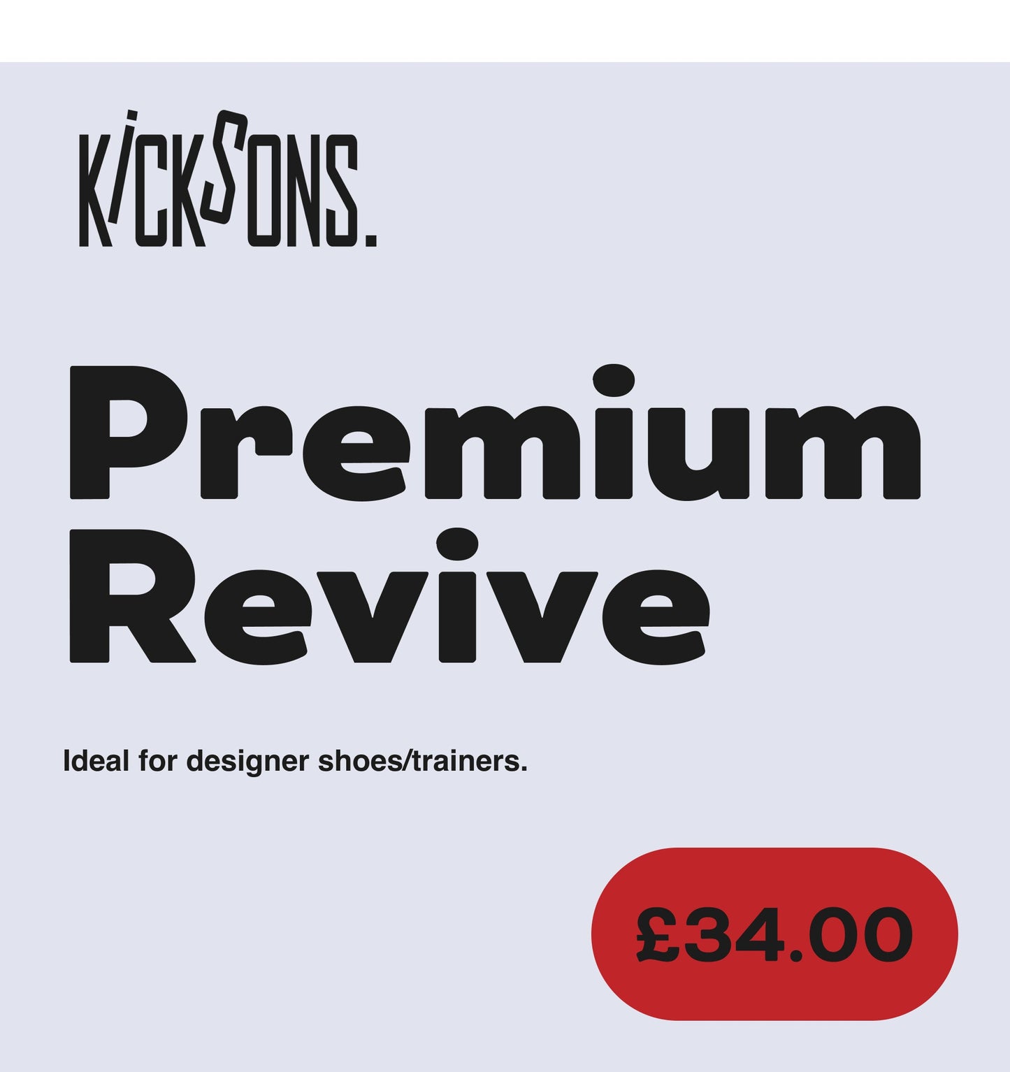Premium Revive shoe care kit for designer trainers, featuring advanced stain removal and premium lace cleaning.
